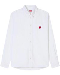 KENZO - Boke Flower Crest Casual Shirt - Lyst