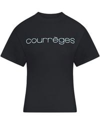 Courreges - Cotton T-Shirt With Print - Lyst