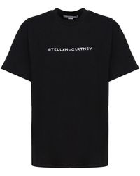 Stella McCartney - Organic Cotton T-shirt Logo - Lyst