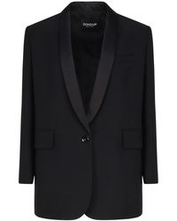 Dondup - Wool Single Breasted Blazer - Lyst