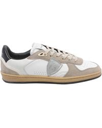 Philippe Model - Pgal Suede Calfskin Low-Top Sneakers With Perforated Toe - Lyst