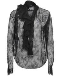 Alberta Ferretti - Shirt Made Of Lace - Lyst