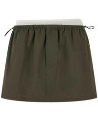 Alexander Wang - Double Layer Waist Skirt - Lyst