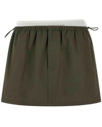 Alexander Wang - Double Layer Waist Skirt - Lyst