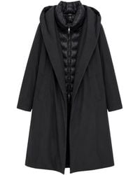 Herno - Layered Hooded Long Coat - Lyst