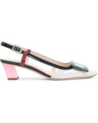 Roger Vivier - Bv Lacquered Buckle 45 Pumps - Lyst