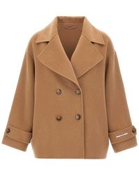 Marella - Mlldeserto Wool-Blend Short Coat - Lyst