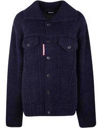 DSquared² - Knit Jean Jacket - Lyst
