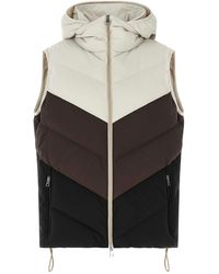 Kiton - Chevron Stitching Padded Vest - Lyst