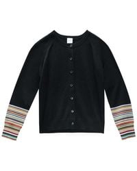 Paul Smith - Cardigan Merinos Maniche Stripes - Lyst