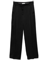 Stella McCartney - Pleated Satin Trousers - Lyst