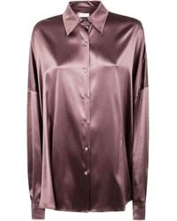 Dries Van Noten - Casia 2032 Strech Satin Shirt - Lyst
