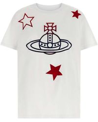 Vivienne Westwood - 'Orb And Stars Classic' T-Shirt - Lyst