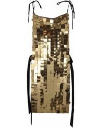 Maria Calderara - Corazza Macro Square Sequins On Tulle Dress - Lyst