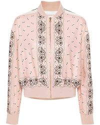 Palm Angels - Blush Pink Linen-cotton Blend Jacket - Lyst