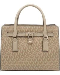 MICHAEL Michael Kors - Khaki Small Hamilton Moderne Satchel Bag - Lyst