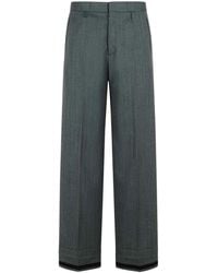 Maison Margiela - Wool Blend Trousers - Lyst