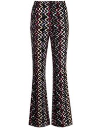 Missoni - Zigzag-pattern Flared Trousers - Lyst