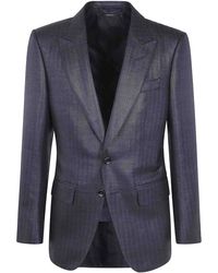 Tom Ford - Glamorous Herringbone O'Connor Sb Jacket Fl - Lyst