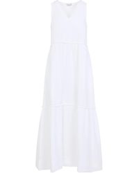 Peserico - Linen Long Dress - Lyst