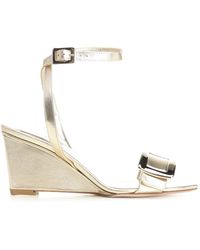 Roger Vivier - Belle Vivier Wedge Sandals - Lyst