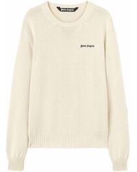 Palm Angels - Classic Logo Knit Round-neck Sweater - Lyst