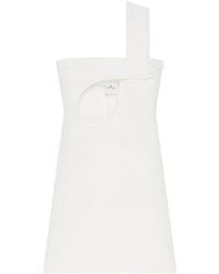 Courreges - Cut-Out Satin Dress - Lyst