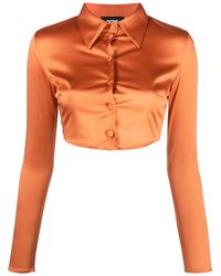Gcds - Long Sleeve Cropped Top - Lyst