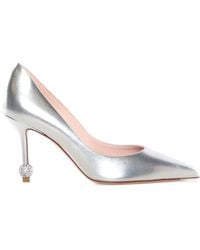 Roger Vivier - Jewel Heel Leather Pumps - Lyst