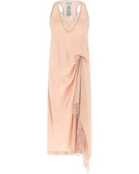 Maison Margiela - Silk Lace Slip Midi Dress' Dress - Lyst