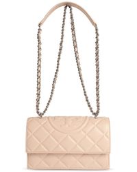 Tory Burch - Fleming Small Leather Crossbody Bag - Lyst