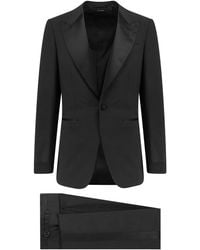 Tom Ford - Wool Tuxedo With Satin Profiles - Lyst