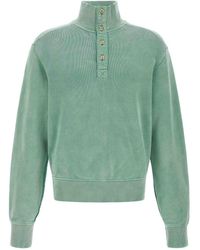 Entire studios - Buttoned Turtleneck Sweatshirt - Lyst