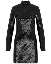 Balenciaga - Turtleneck Dress - Lyst
