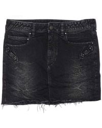 Balenciaga - Denim City Mini Skirt - Lyst