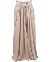 Patou - Long Skirt With Drawstring Waist - Lyst