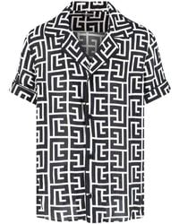 Balmain - Relaxed Fit Short Sleeve Shirt - Lyst