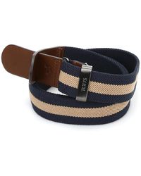 Tod's - Canvas And Leather Belt - Lyst