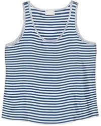 Pierre Louis Mascia - Striped Denim Tank Top - Lyst