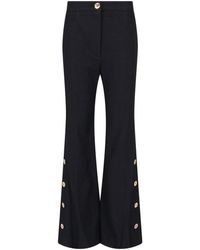 Patou - Trousers With Golden Button Detail - Lyst