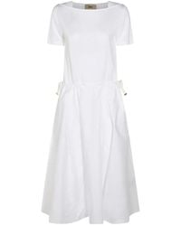 Herno - Midi Dress With Drawcord Waist - Lyst