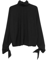 Emporio Armani - Crepe Blouse - Lyst