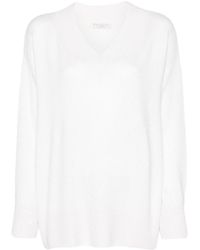 Brunello Cucinelli - Long Sleeve V-Neck Sweater - Lyst