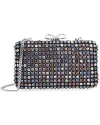 Self-Portrait - Crystal Chainmail Clutch Bag - Lyst