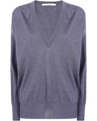 Nuur - Long Sleeves V Neck Sweater - Lyst