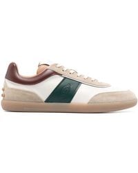 Tod's - Suede Leather Sneakers Shoes - Lyst