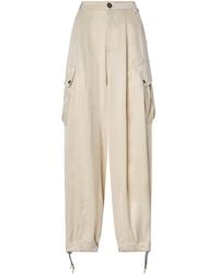 Pinko - Lyocell And Viscose Blend Trousers - Lyst
