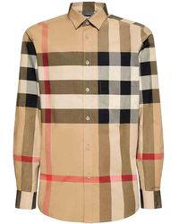 Burberry - Long Sleeve Summerton Shirt - Lyst