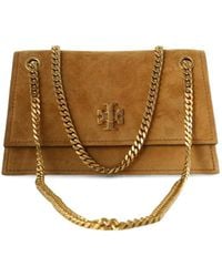 Tory Burch - Kira Turnlock Suede Mini Bag - Lyst