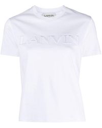 Lanvin - Logo Lettering Tee - Lyst